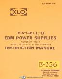 Ex-cell-o-Ex-cell-O EDM Power Supply, Instructions and Replacement Parts Manual-222-100-2-222-200-2-222-400-2-01
